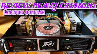 BEGINI TERNYATA SUARA POWER PEAVEY CS4080 HABIS JEBOL [upl. by Acirt]