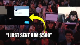 Zombs Sends Fan 500 For Holding ZombsNation Sign [upl. by Niledam]