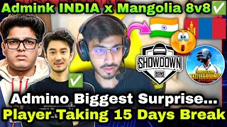 Admino On Biggest Surprise amp INDIA  Mangolian International 😮15 Days Off amp PrinceOG Expose Snehilop [upl. by Enneiviv]