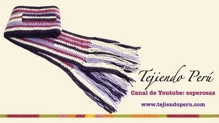 Bufanda tejida a crochet en forma horizontal [upl. by Cony362]