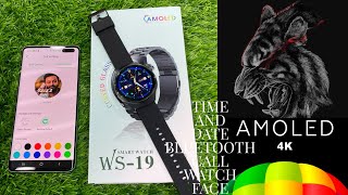 Ws19 smartwatch time and date settings  ferefit application setup  ws19 smartwatch watch face [upl. by Nihs]