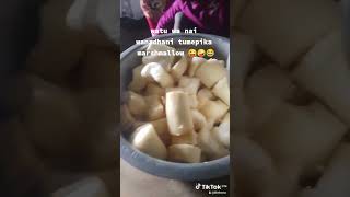 Serving boiled cassava [upl. by Anal624]