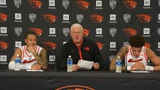 Oregon State Mens Basketball PostGame Presser Tinkle Craig Kingz 11122024 [upl. by Enilra]