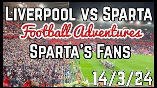 Liverpool vs Sparta  Spartas fans [upl. by Ayikat]