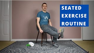 PostOp Knee Replacement Exercises  Chair Routine [upl. by Tomkin114]