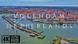 Aerial View of Volendam The Netherlands with Relaxing Music [upl. by Lem26]