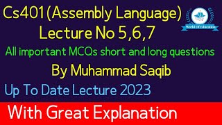 cs401 lecture no 567Cs401 lecture 5 cs401 lecture no 6  cs401 lecture 7  by Sir Saqib [upl. by Tunnell320]