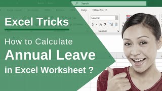 Kutools For Excel  How To Calculate Annual Leave In Excel [upl. by Anikehs]