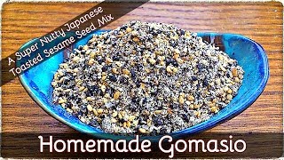 How to Make Gomasio  ❤️ A Delicious Japanese Mix of Toasted Sesame Seeds amp Salt  103 [upl. by Joselow]