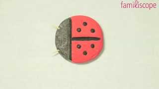 Fabriquer une coccinelle en pâte à sel [upl. by Lenahs]