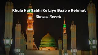 khula Hai Sabhi Ke Liye Baab e Rehmat  slowed Reverb  Heart touching  Naat  Muazzam Ali Mirza [upl. by Haorbed]