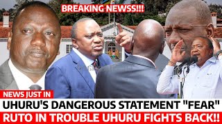 Just Now‼️UHURUs DANGEROUS STATEMENT on RUTO Raises FEAR in the COUNTRY RUTO in TROUBLE [upl. by Sherlocke]