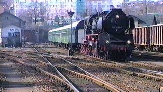 DR Dampflok 50 36165  Personenzug nach Rochlitz  März 1994  Steam Train [upl. by Bakerman]