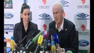 France V Rep of Ireland Trapattoni Press Conference [upl. by Iztim]