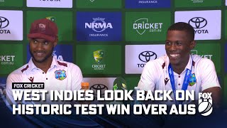 I wasnt expecting to play Shamar Joseph chats historic West Indies Test series  Fox Cricket [upl. by Llerrahs]