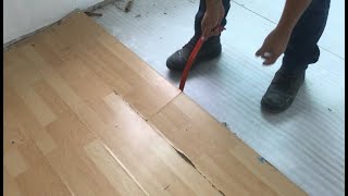 CÓMO QUITAR PISO LAMINADO  HOW TO REMOVE LAMINATE FLOOR [upl. by Mcdougall479]