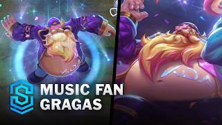 Music Fan Gragas Skin Spotlight  PreRelease  PBE Preview  League of Legends [upl. by Proudman]