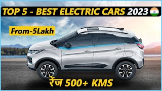 Top 5 Best Electric Cars In India 2023  5 Most Affordable Electric Cars In India 2023 EV Hindi [upl. by Aneelad16]