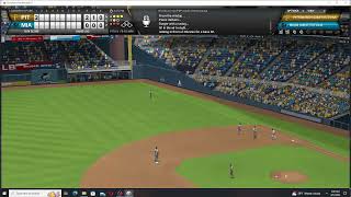 OOTP 25 Pittsburgh Pirates vs Miami Marlins Game 3 [upl. by Gurney]