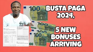 BUSTA PAGA 2024 FIVE NEW BONUSES ARRIVING [upl. by Hindorff]