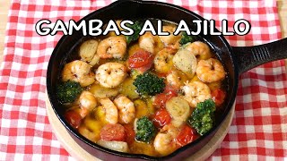 How to make Gambas Al Ajillo  Spanish Garlic Shrimp Recipe [upl. by Jamnis]