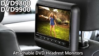 DVD9800 amp DVD9900 Attachable Headrest Monitors [upl. by Brietta631]