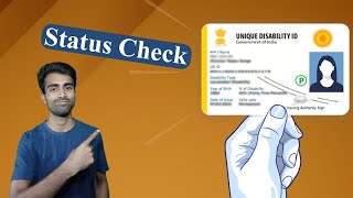 UDID Card Status Check Online  Unique Disability Identity card Status Check  DisabilityCard Status [upl. by Ioj639]