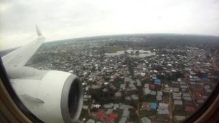 Ethiopian Airlines  Landing at Zanzibar Boeing B737700 ETALK [upl. by Suissac]