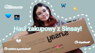 HAUL ZAKUPOWY Z SINSAY 🤍✨🙌 [upl. by Yt]