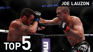 Joe Lauzon MMA Jiu jitsu Top 5 UFC fight highlight 2015 [upl. by Tristam]