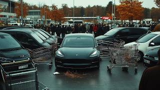 Teslas New Autopark is INCREDIBLE in Europe [upl. by Amlez]