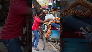 KING COBRA SNAKE PRANK ON PUBLIC Part 42  EMTIAZ BHUYANShorts [upl. by Alleunam]