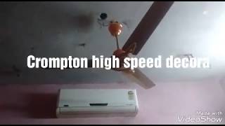 Crompton greaves high speed decora ceiling fan [upl. by Drugi]