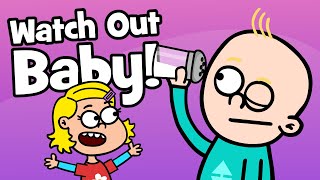 Siblings Baby Song  Watch out baby  be careful  taking care  Hooray Kids Songs amp Nursery Rhymes [upl. by Drice154]