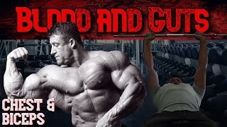 Dorian Yates Blood and Guts  Chest and Biceps [upl. by Oihsoy]