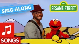 Sesame Street Lets Go Driving with Elmo and Taye Diggs with Lyrics  Elmos Sing Along Series [upl. by Philine430]