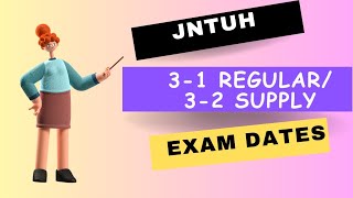 JNTUH 31Regular32Supply Time Table  JNTUH Latest Updates  JNTUH Exam Updates [upl. by Ayamahs255]