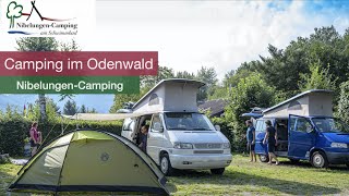 Camping im Odenwald  NibelungenCamping am Schwimmbad  4K [upl. by Noremmac]