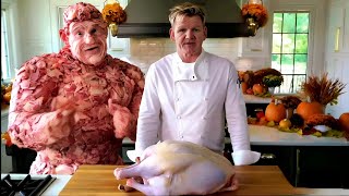 Gordon Ramsay cooks a Turkey With Turkey Tony [upl. by Renaldo654]