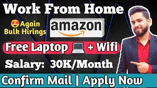 😍Amazon Bulk Hirings  Crack Assessment Test  Work From Home Jobs 2024  Anyone Can Apply [upl. by Brenk]