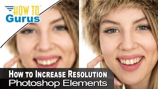 How You Can Depixelate a Photo to Increase Resolution in Photoshop Elements Tutorial [upl. by Nolitta]