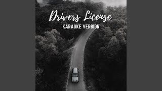 Drivers License Karaoke Version [upl. by Eus]