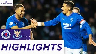 Rangers 20 St Johnstone  Dessers amp Tavernier Earn a HardFought Win  cinch Premiership [upl. by Esorrebma]