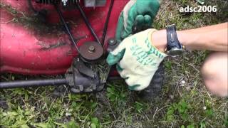 MTD Lawn Mower Self Propelled Belt Change [upl. by Waylan44]