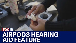 Apple Airpods get hearing aid feature  FOX 13 Seattle [upl. by Ballard]