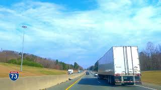 North Carolina Interstate 73 Asheboro 4K Highway Drive [upl. by Yvonne761]