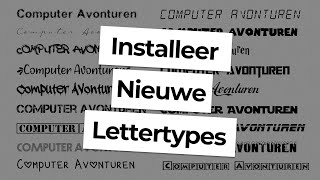 Nieuwe Lettertypes toevoegen aan Powerpoint en Word [upl. by Chemaram450]