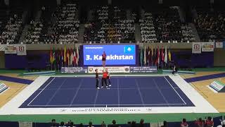 IFC Doubles Team Kazakhstan  Cheerleading World Championship 2023 Takasaki Japan [upl. by Sairtemed]