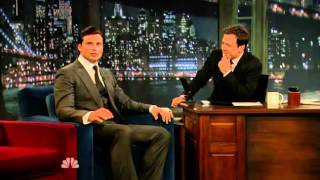 Tom Welling on Late Night with Jimmy Fallon 552011 [upl. by Neelasor]