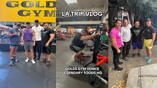 LA TRIP VLOG Golds Gym Venice Legendary Foods HQ [upl. by Nathanial]